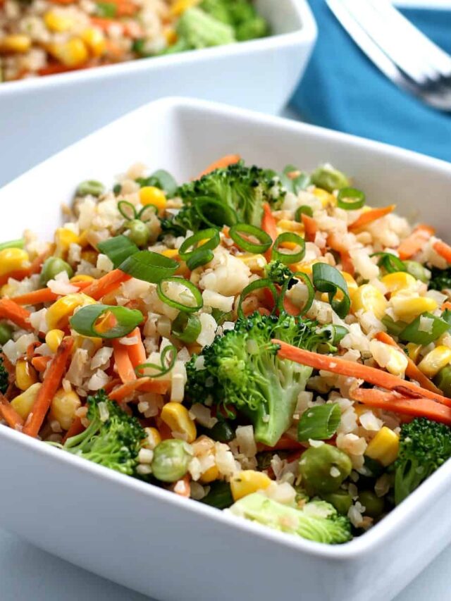 20-Min Keto Cauliflower Rice Stir-Fry Lunch Choices For Busy Moms On-The-Go